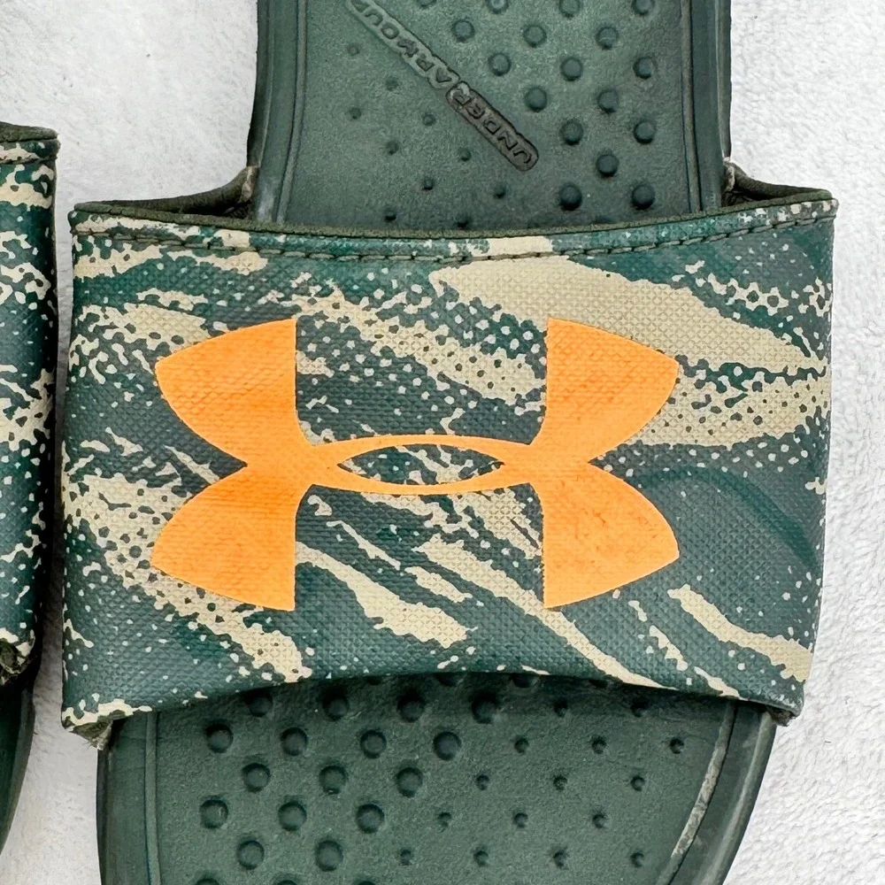 Under Armour UA Ignite Select Camo Slide Youth 2Y Kids Athletic Summer Sandals